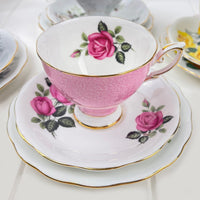Royal Albert Bone China Royal Standard Harlequin Candy Pink Rose - 2441 Trio