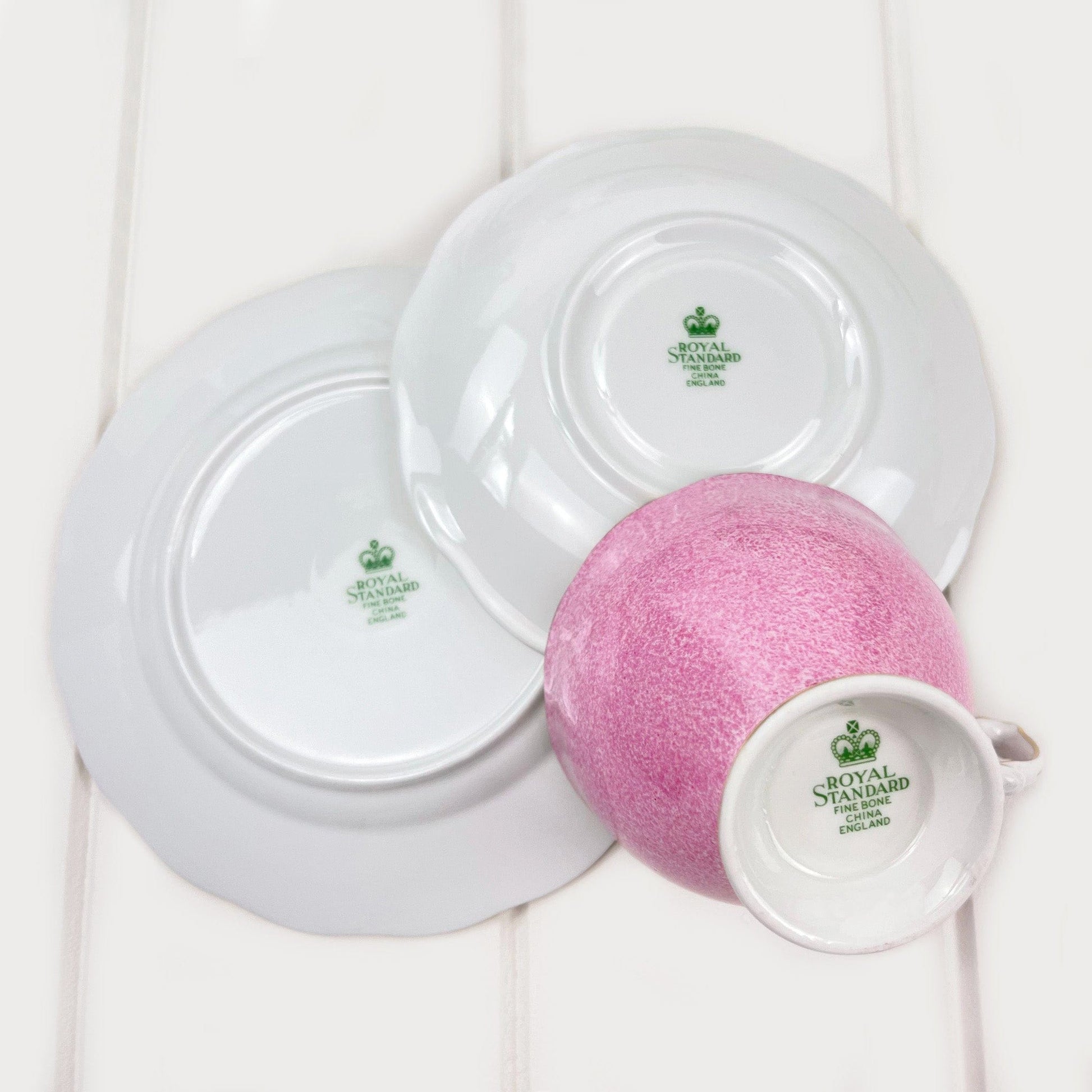 Royal Albert Bone China Royal Standard Harlequin Candy Pink Rose - 2441 Trio