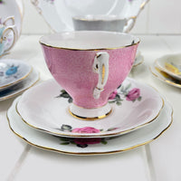 Royal Albert Bone China Royal Standard Harlequin Candy Pink Rose - 2441 Trio