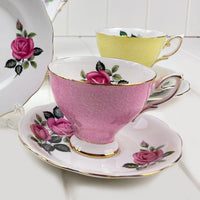 Royal Albert Bone China Royal Standard Harlequin Candy Pink Rose - 2441 Trio