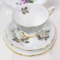 Royal Albert Bone China Royal Standard Harlequin Silver Rose - 2728 Trio