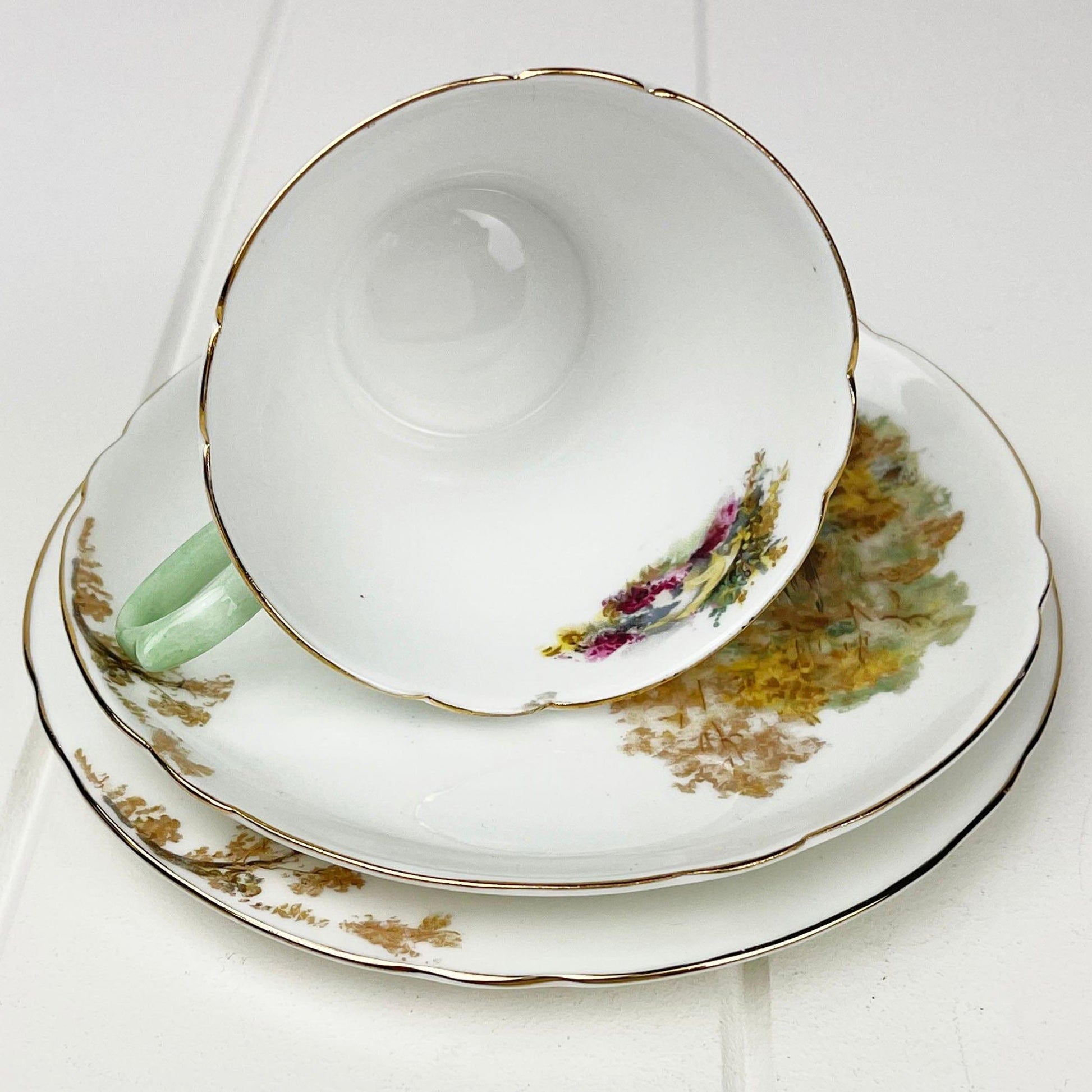 Shelley Bone China Shelley Heather Trio