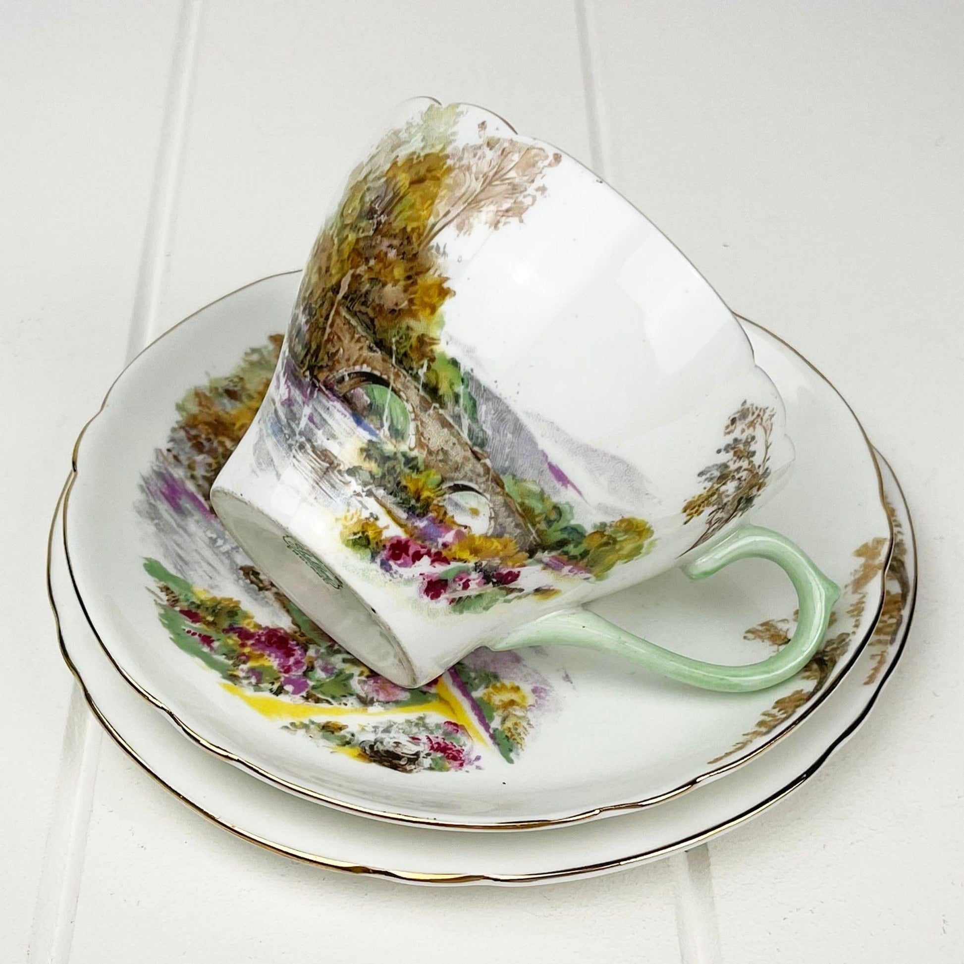 Shelley Bone China Shelley Heather Trio