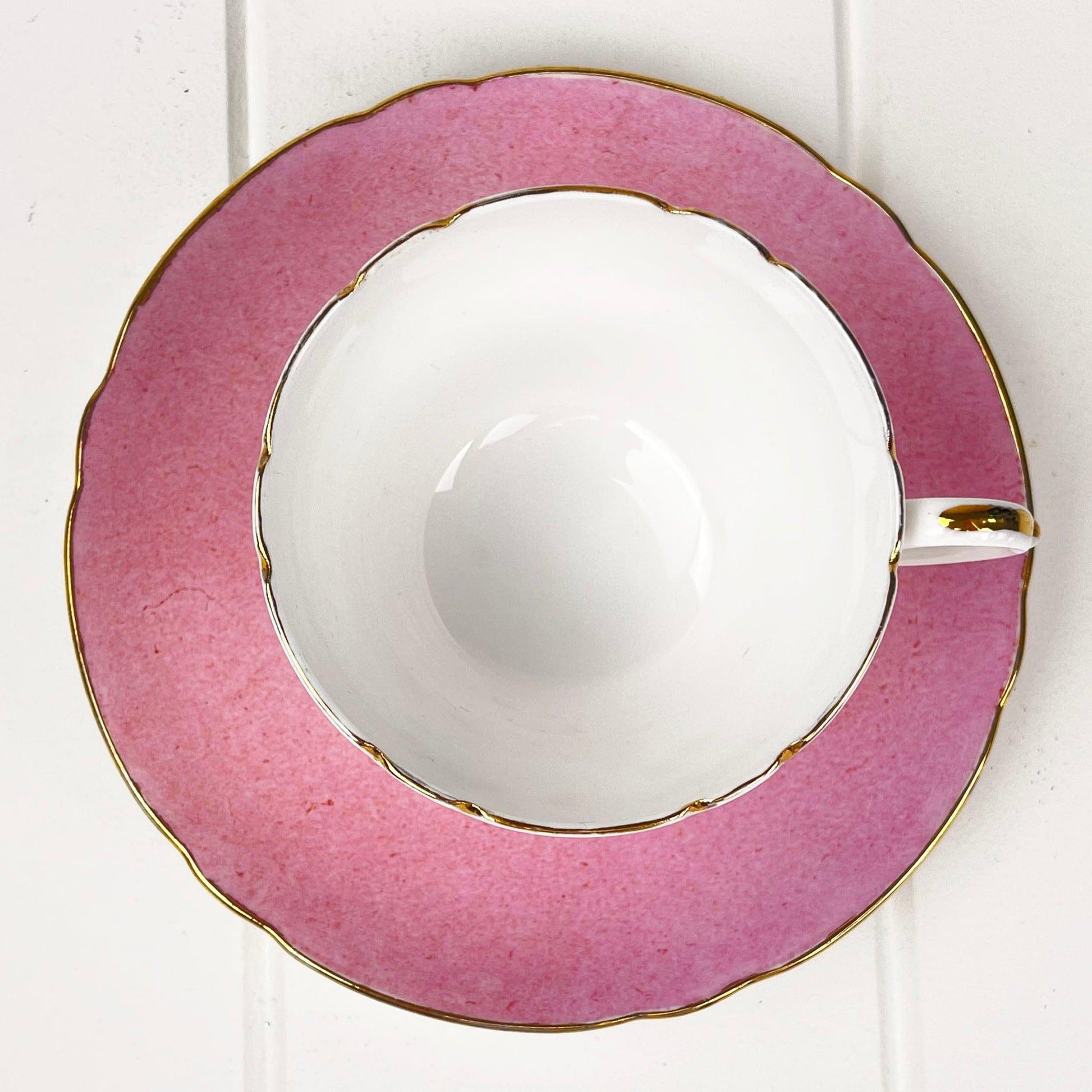 Shelley Bone China Shelley Un-named Teacup Duo