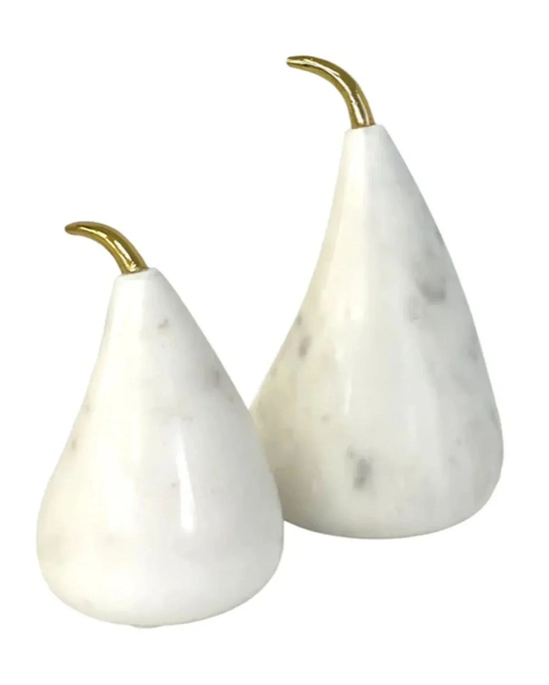 Marble And Gold Stem Pear 11.5cm