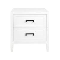 Soloman Bedside Table - Large White