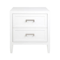 Soloman Bedside Table - Large White