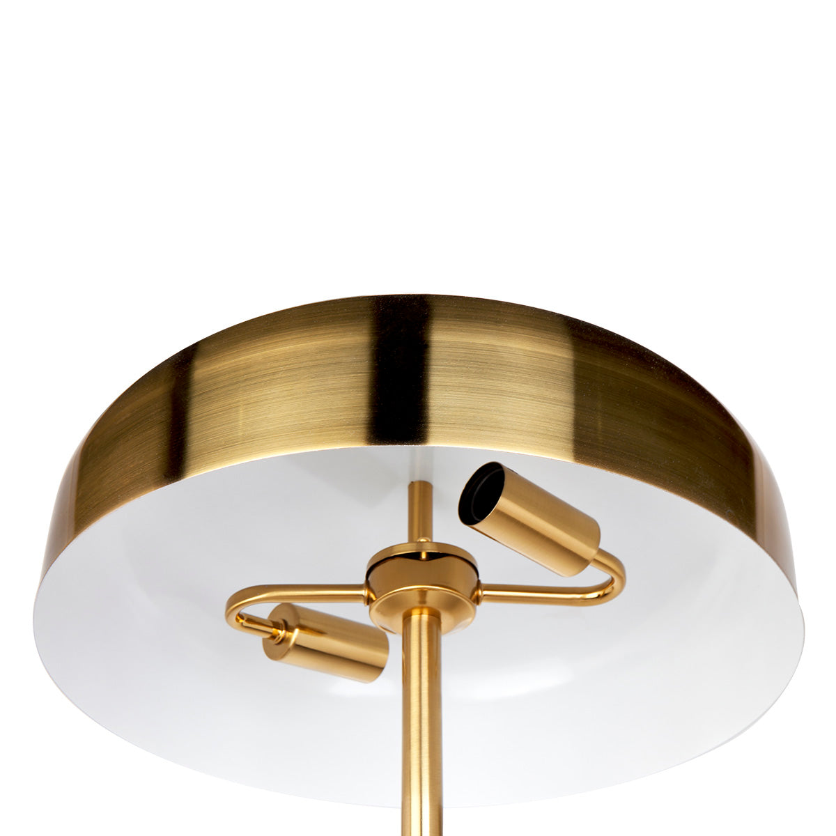 Sachs Floor Lamp - Polished Brass w Brushed Brass Shade