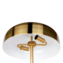 Load image into Gallery viewer, Sachs Floor Lamp - Polished Brass w Brushed Brass Shade
