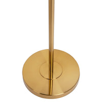 Sachs Floor Lamp - Polished Brass w Brushed Brass Shade