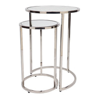 Serene Nesting Side Tables - Nickel