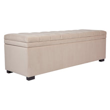 Load image into Gallery viewer, Soho Storage Bench Ottoman - Nude Velvet
