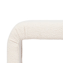 Load image into Gallery viewer, The Curve Bench Ottoman - White Boucle
