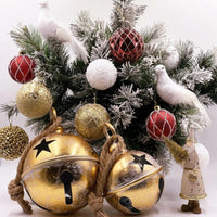 22.5cm Gold Santa With Tree - Exquisite Homewares 