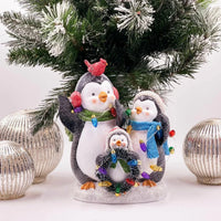 24cm Light Up Penguin Family - Exquisite Homewares 
