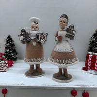 28cm Baking Mr & Mrs Claus - Exquisite Homewares 