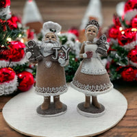 28cm Baking Mr & Mrs Claus - Exquisite Homewares 