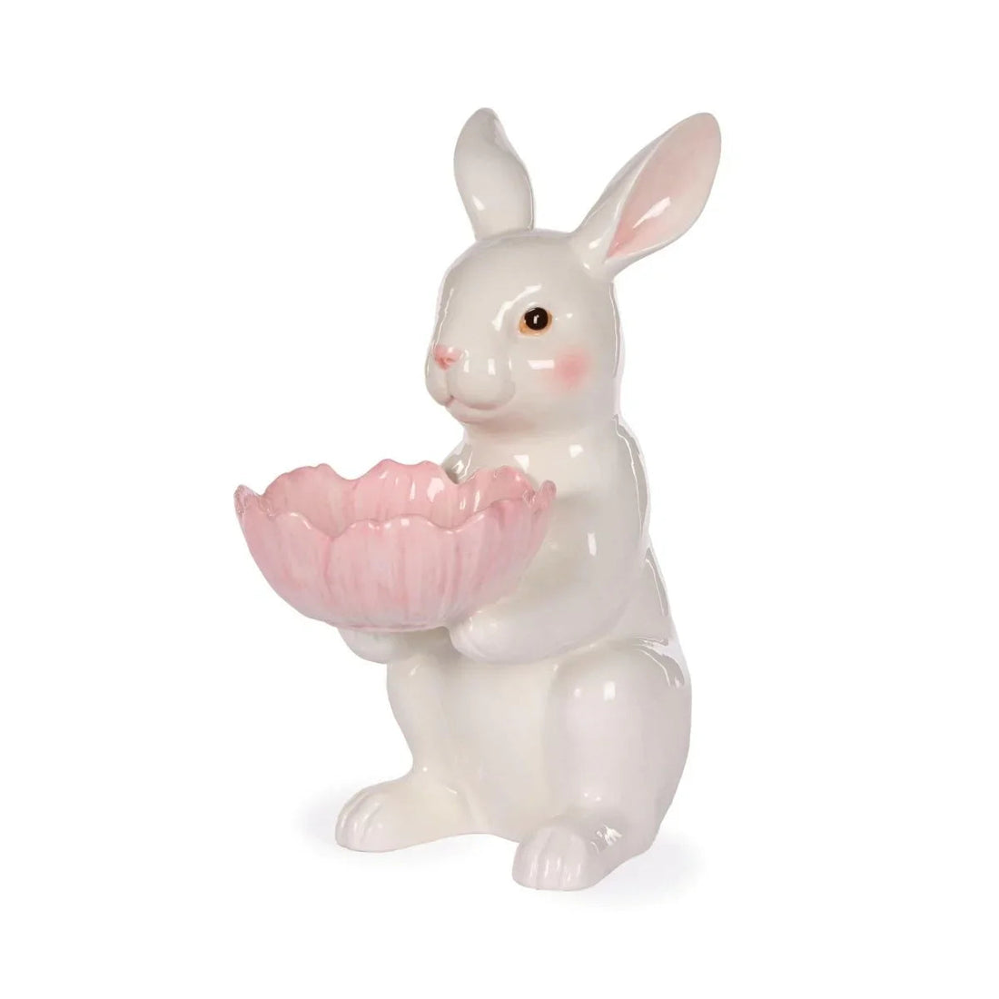 29cm Bunny with Cosmos Bowl - Exquisite Homewares 
