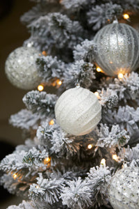 White Swirl Bauble