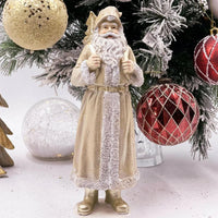 31cm Metalic Woodland Santa - Exquisite Homewares 
