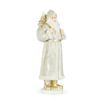 31cm Metalic Woodland Santa - Exquisite Homewares 