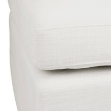 Load image into Gallery viewer, Birkshire Slip Cover Ottoman - White Linen
