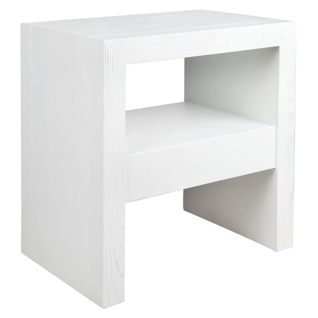 Axel Oak Side Table - White