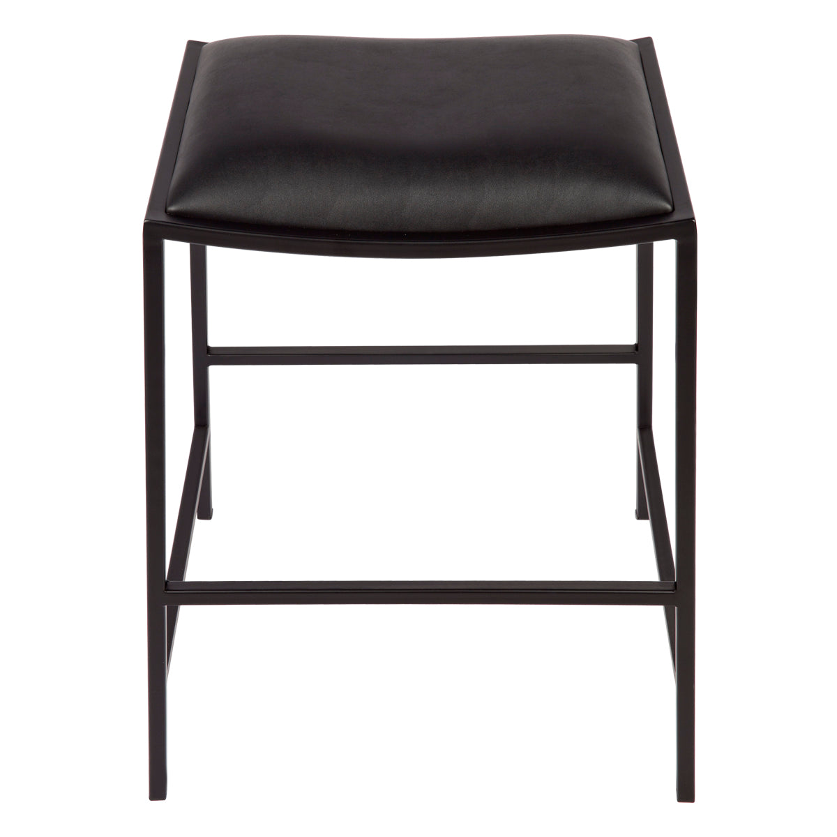 Kai Black Kitchen Stool - Black Vegan Leather