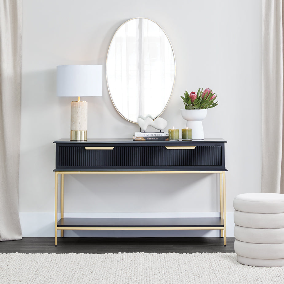 Aimee Console Table - Small Black