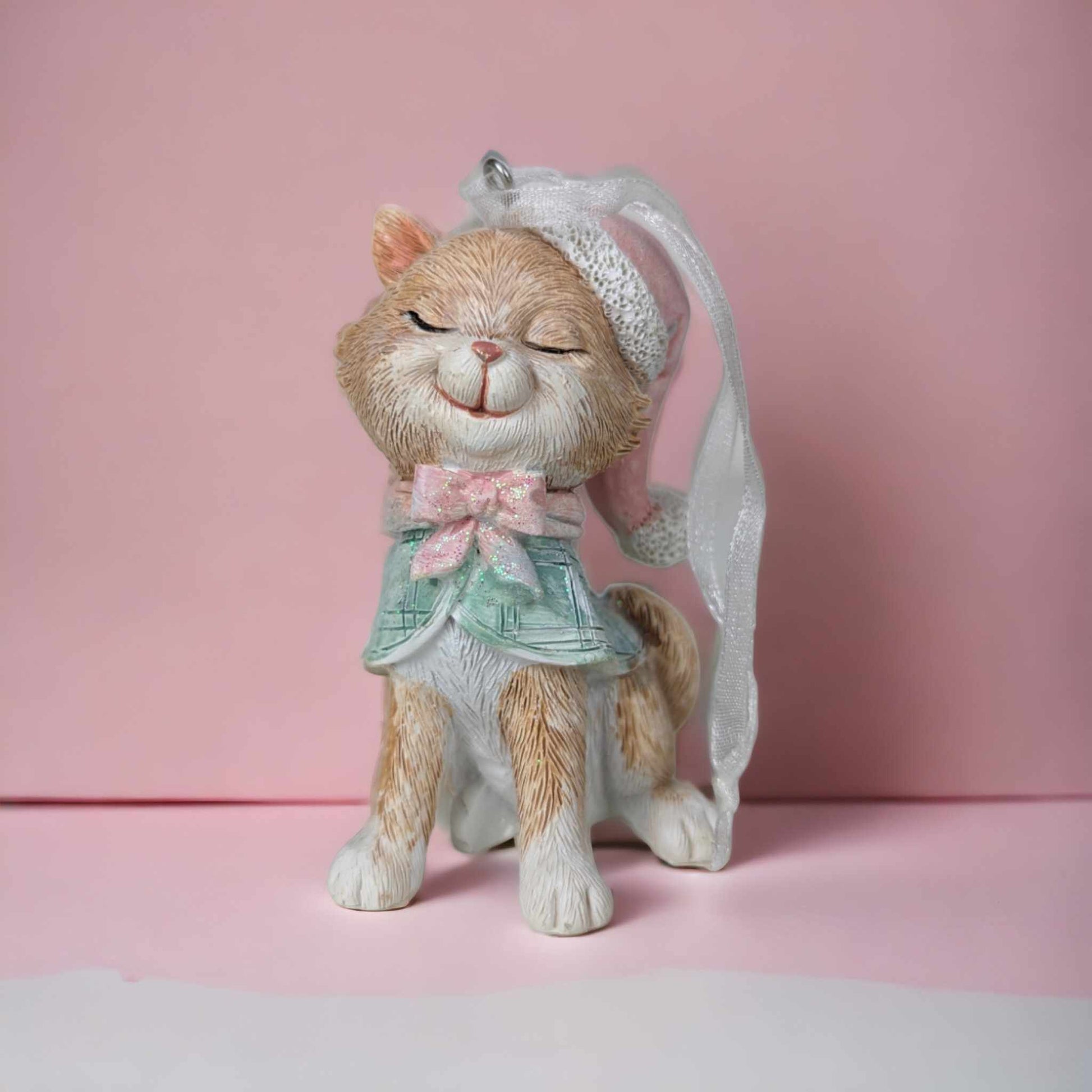 Pink or Green Hanging Cat Tree Decoration