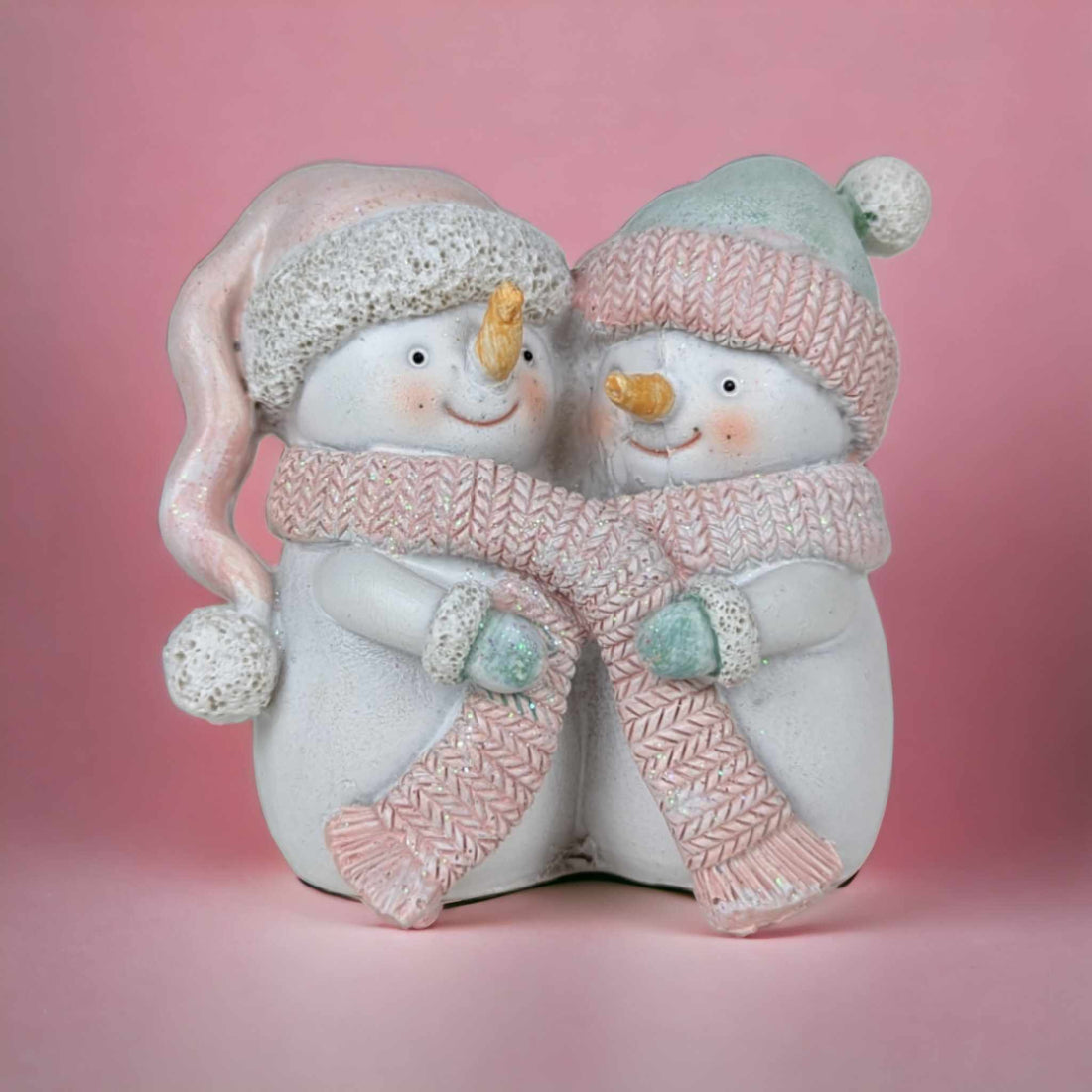 Snuggling Snowmen Decoration