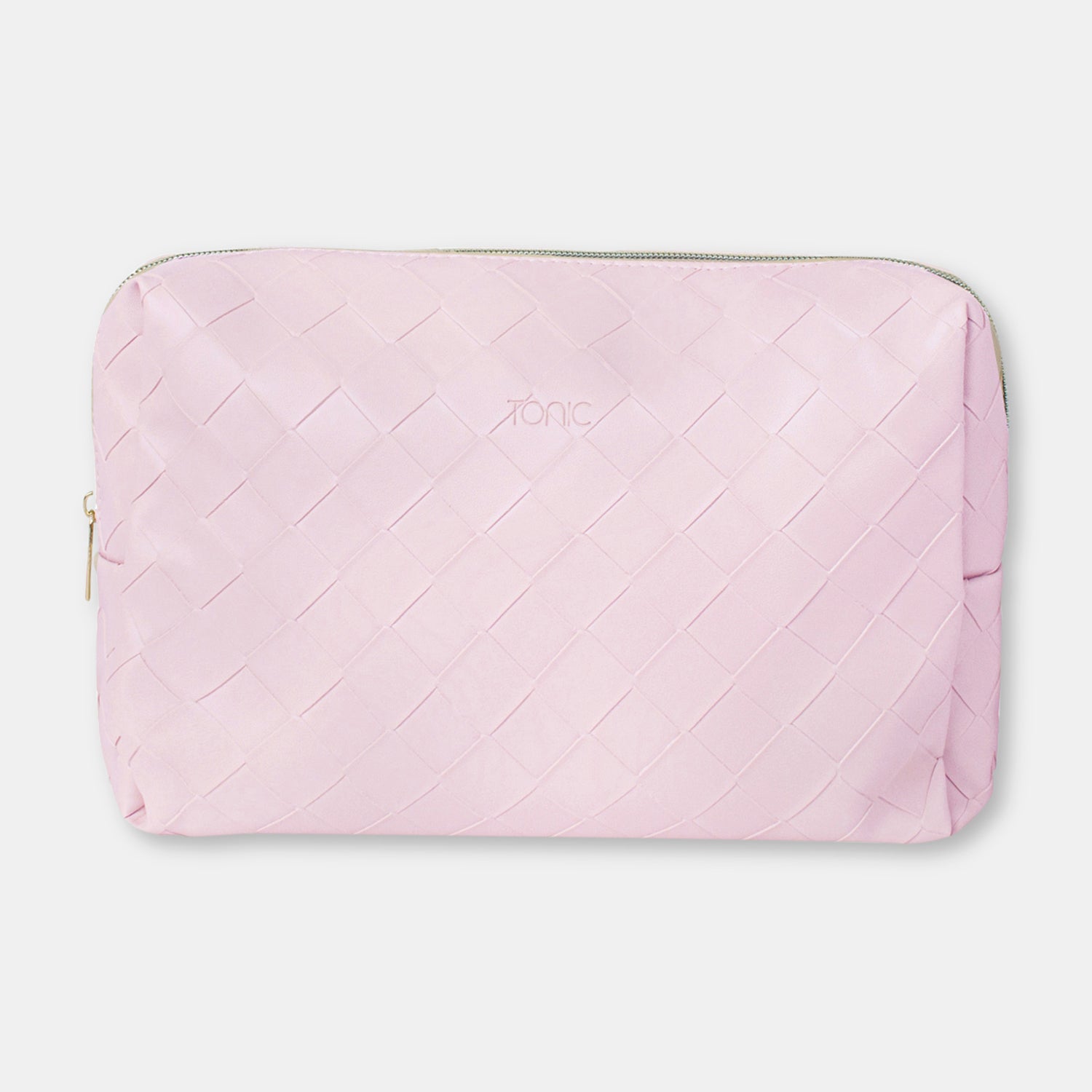 Large Beauty Bag - Woven Peony