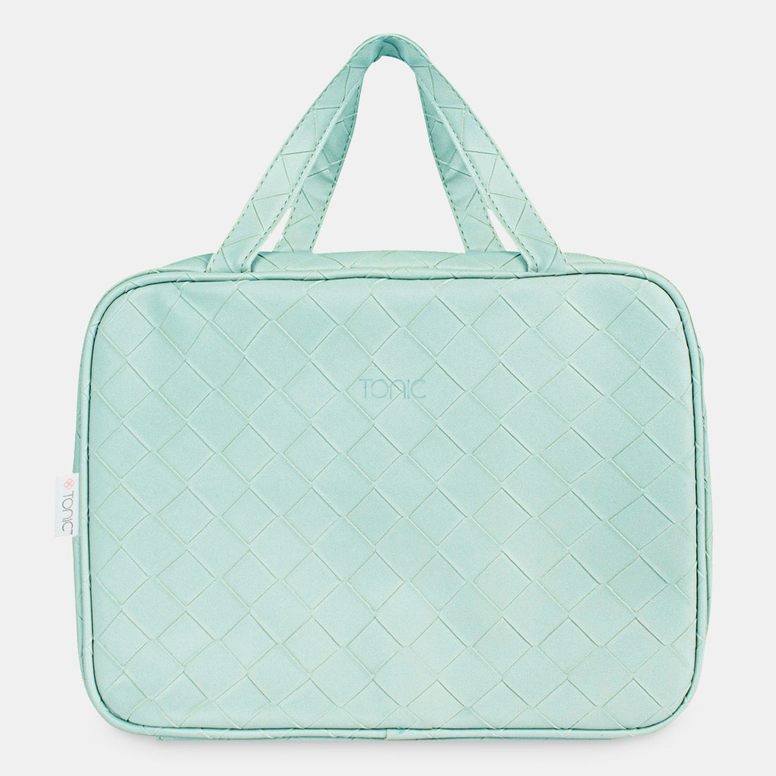 Hanging Cosmetic Bag - Woven Teal