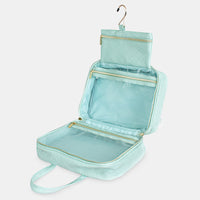 Hanging Cosmetic Bag - Woven Teal