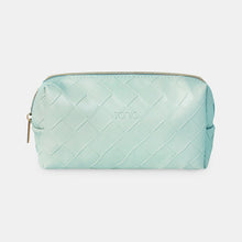 Load image into Gallery viewer, Small Beauty Bag - Woven Teal
