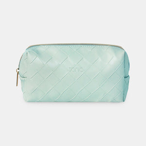 Small Beauty Bag - Woven Teal