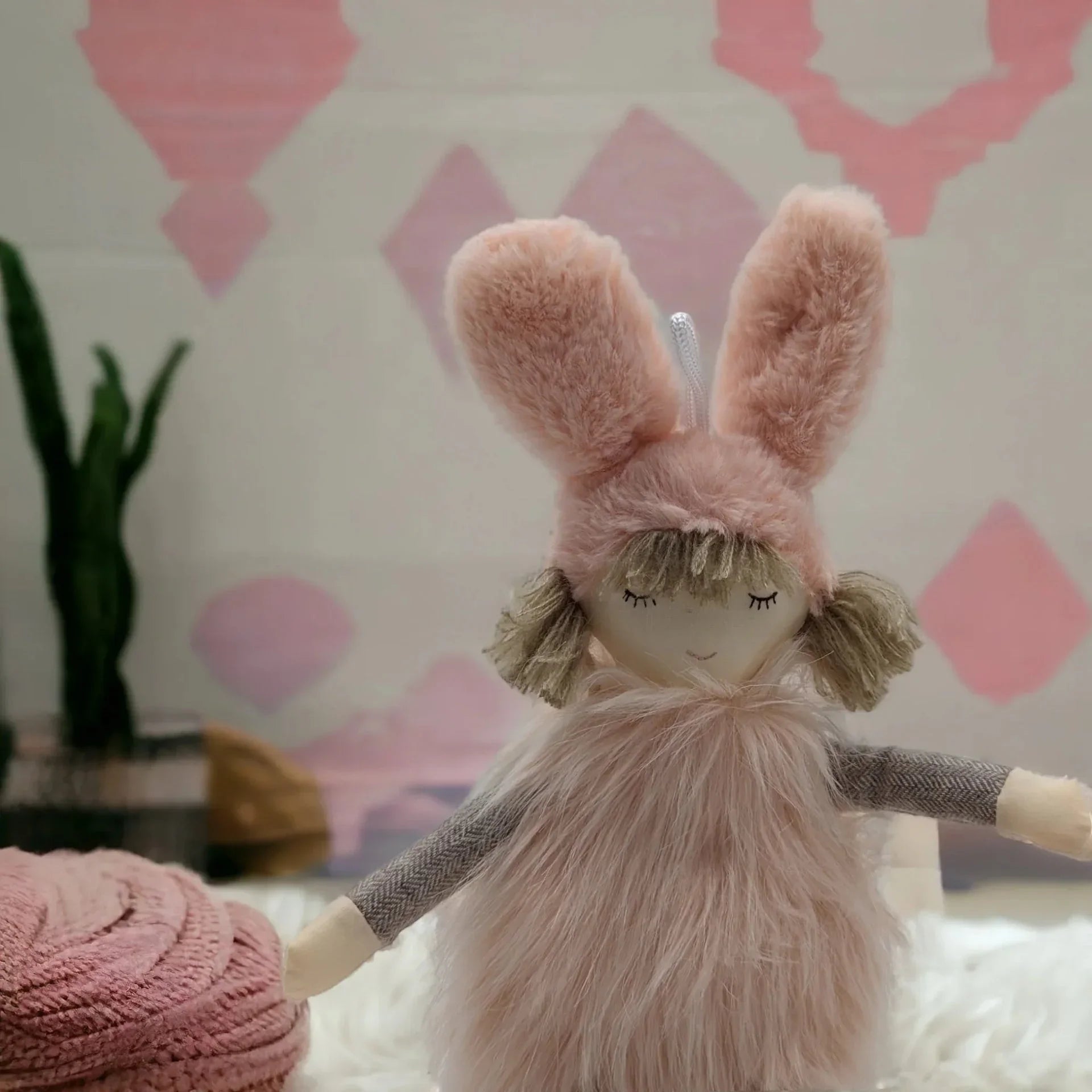 Blushing Bunny Plush Doll 45cm