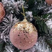 6 Pack Shatterproof Copper Baubles - Exquisite Homewares 