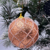 6 Pack Shatterproof Copper Baubles - Exquisite Homewares 