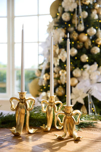 Gilded Bow Candle Holder 16.7x13.7x23cm