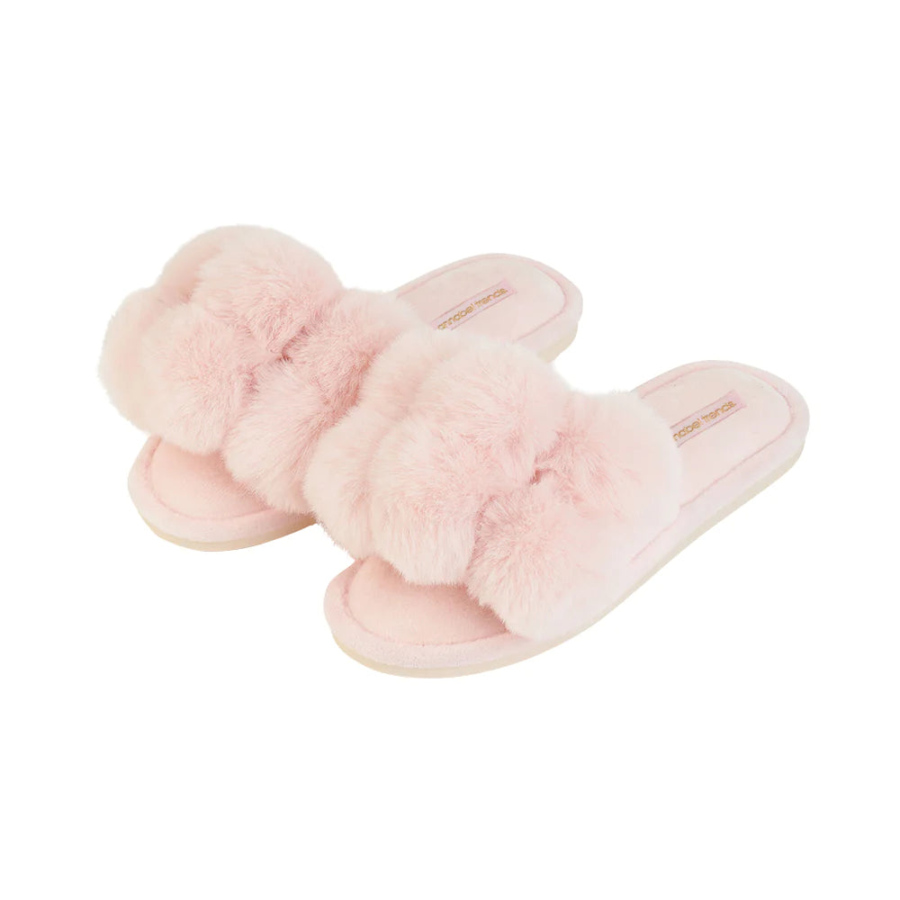 Pom Pom Slippers – Cosy Luxe – Pink Quartz