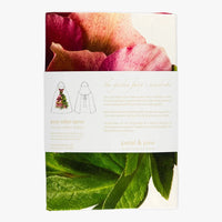 Crimson hellebore print pure cotton apron from Garden Fairy’s Wardrobe, botanical home décor by Petal & Pins