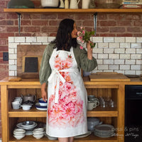 Elegant Cecile Brunner Rose Apron