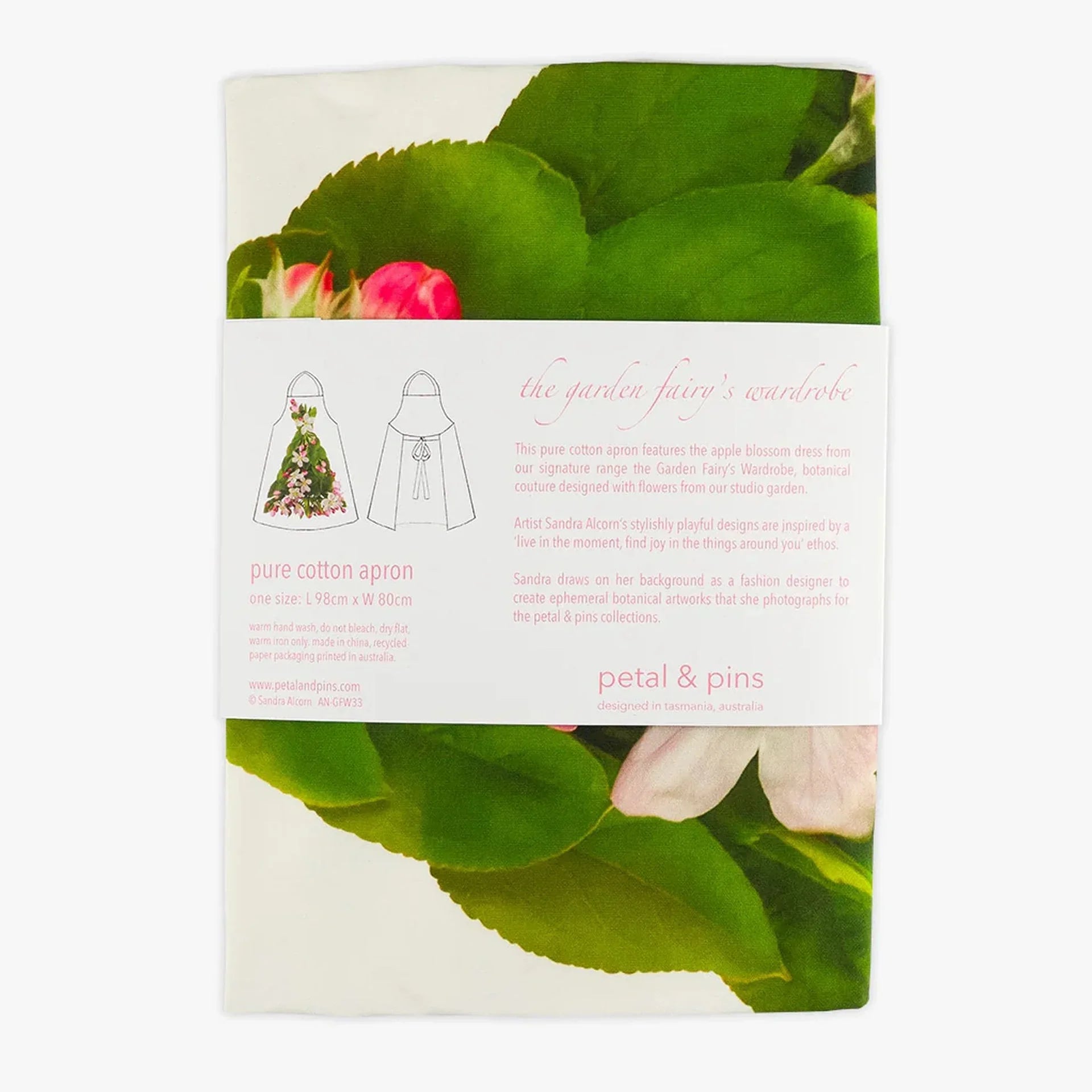 Elegant Apple Blossom Apron