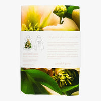 Pure cotton apron with hellebore floral print, Garden Fairy's Wardrobe design by Petal & Pins, botanical home décor