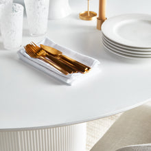 Load image into Gallery viewer, Arlo Round Dining Table - 1.2m White
