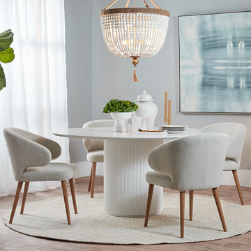 Arlo Round Dining Table - 1.5m White