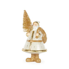 Load image into Gallery viewer, 20cm Gold Santa With Tree
