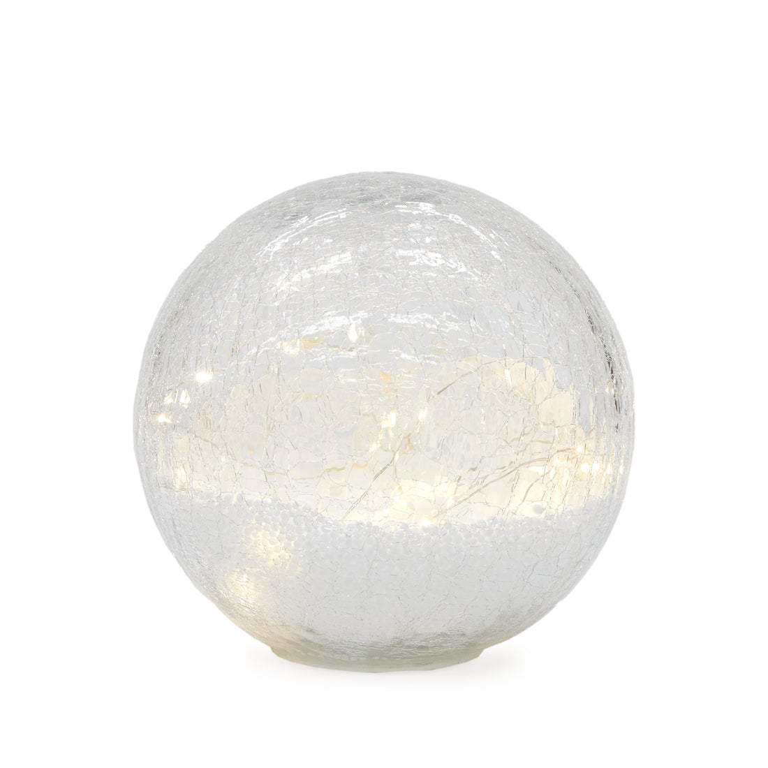 Light-Up 20cm Glass Snowball