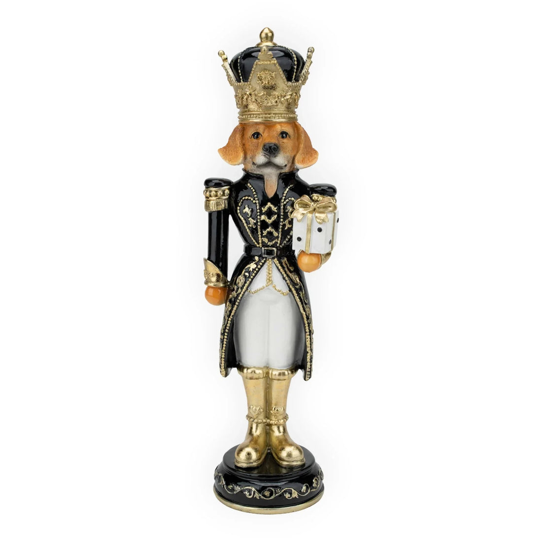 Dog Gift Black White Toy Soldier - 37cm